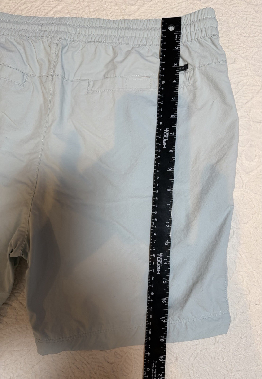 PacSun Drawstring Shorts lightweight performance fabric Mens XL Light Blue