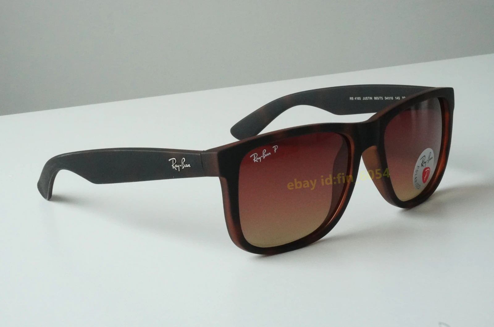 Ray-Ban Justin Classic Matte Havana/Brown Gradient Polarized 54 mm Sunglasses