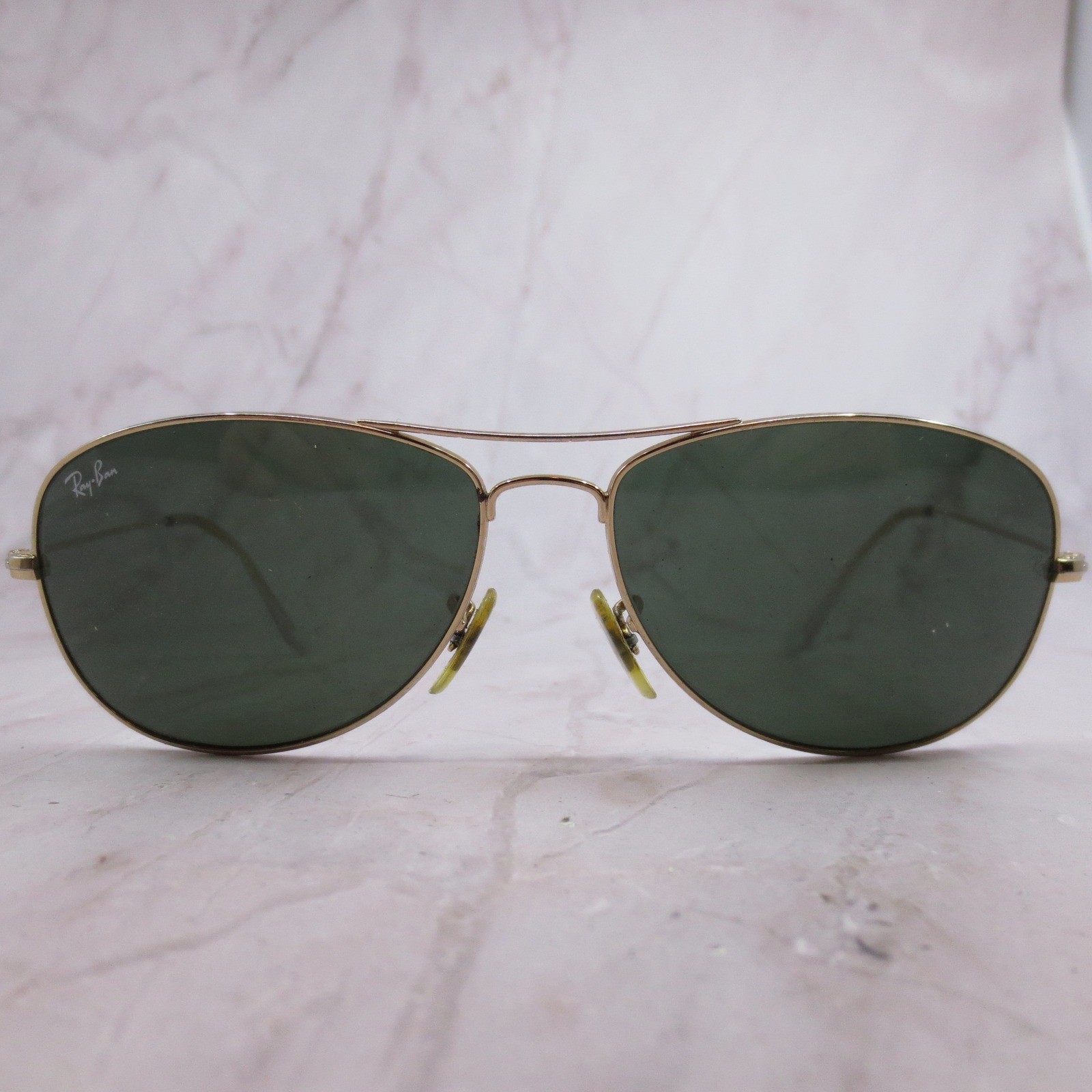 Ray-Ban RB3362 Cockpit Aviator Sunglasses Gold Green G-15 Lenses 59mm 001