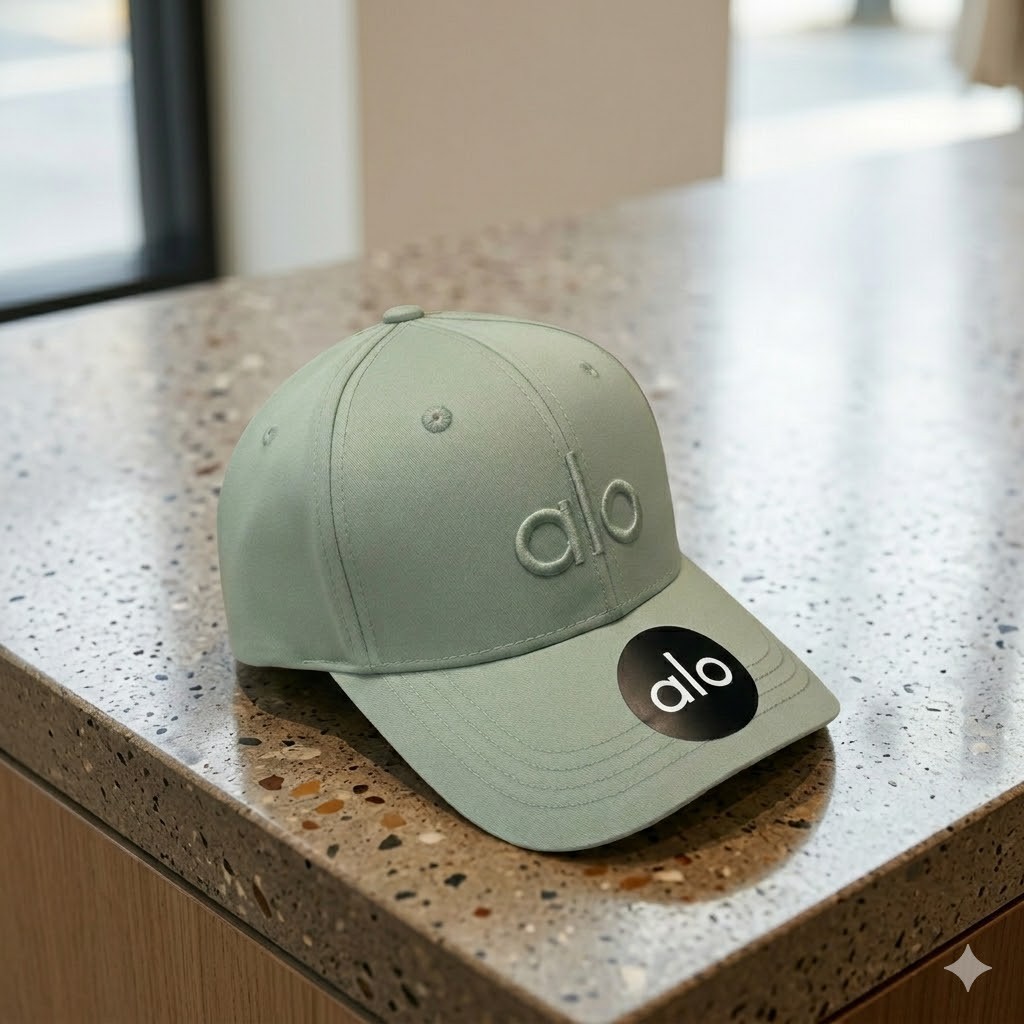 Light Green Adjustable Athletic Baseball Cap Embroidered Logo Hat New