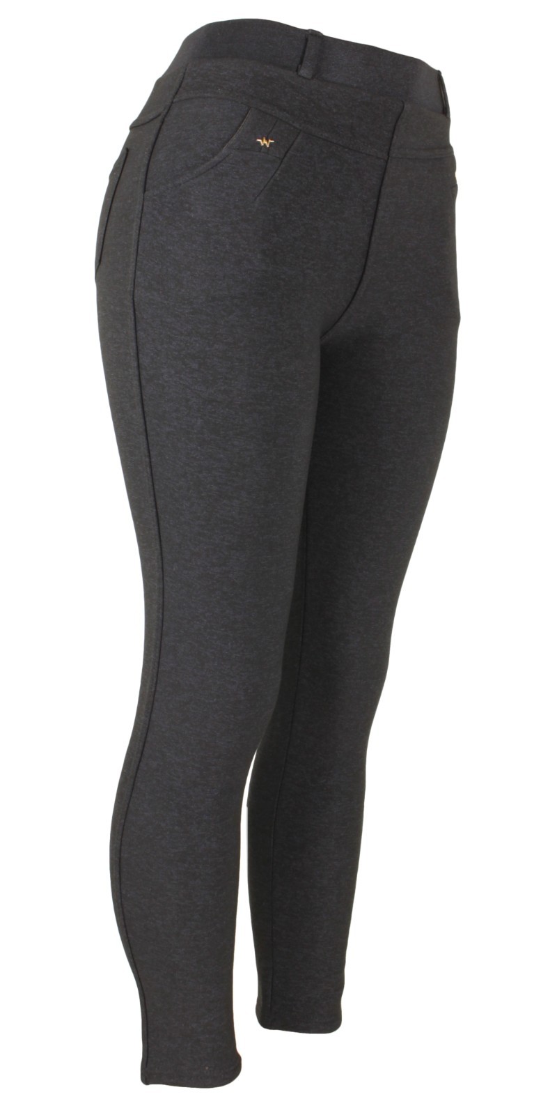 Womens Denim Look Winter Pants Warm Fleece Lined Stretch Thermal Dressy leggings