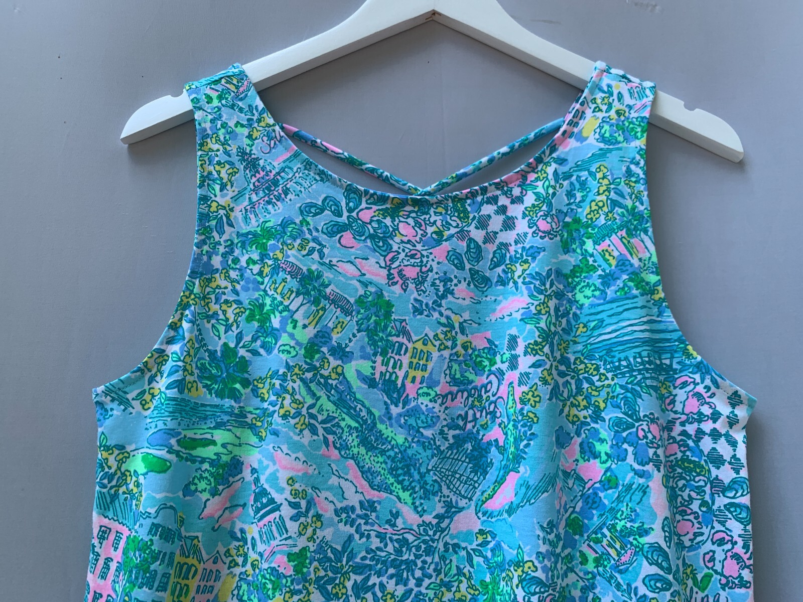 Lilly Pulitzer Kristen Dress Small Blue Lilly Loves South Carolina Sleeveless
