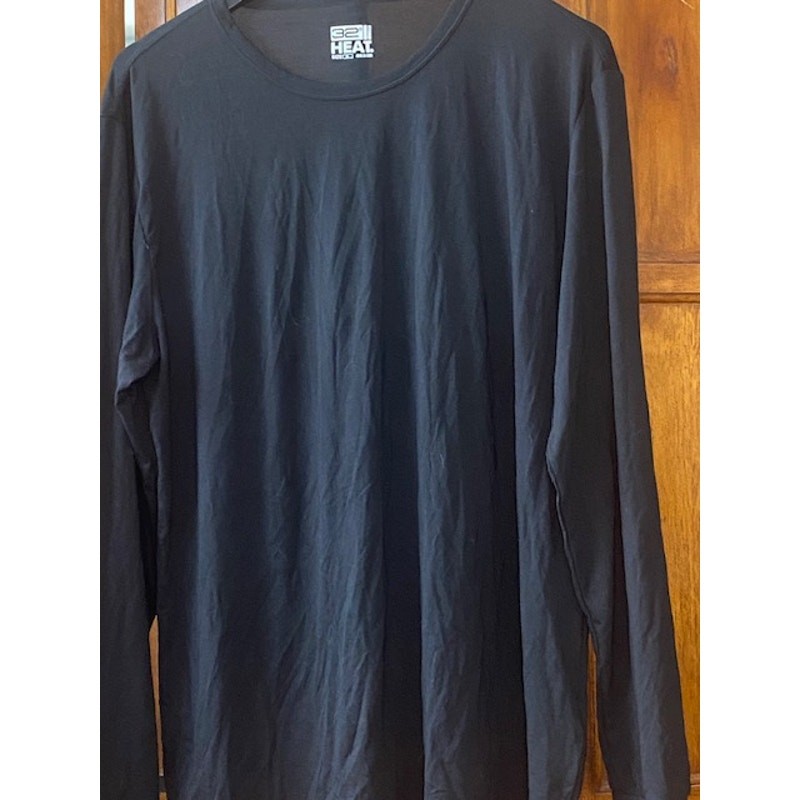 32 Degrees Heat Womens XL Black Thermal Base Layer Shirt Long Sleeve Stretch