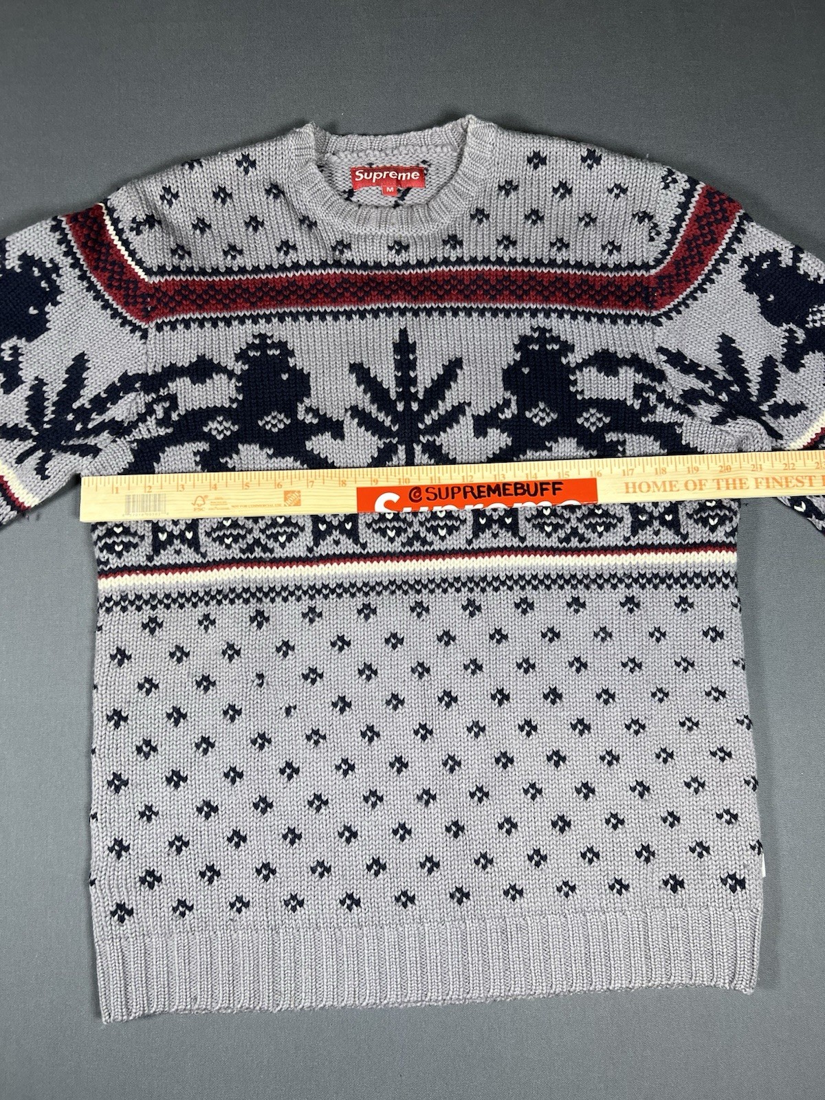 Supreme Lion Of Judah Sweater FW 2007 sz M Vintage FW07 Rare Box Logo