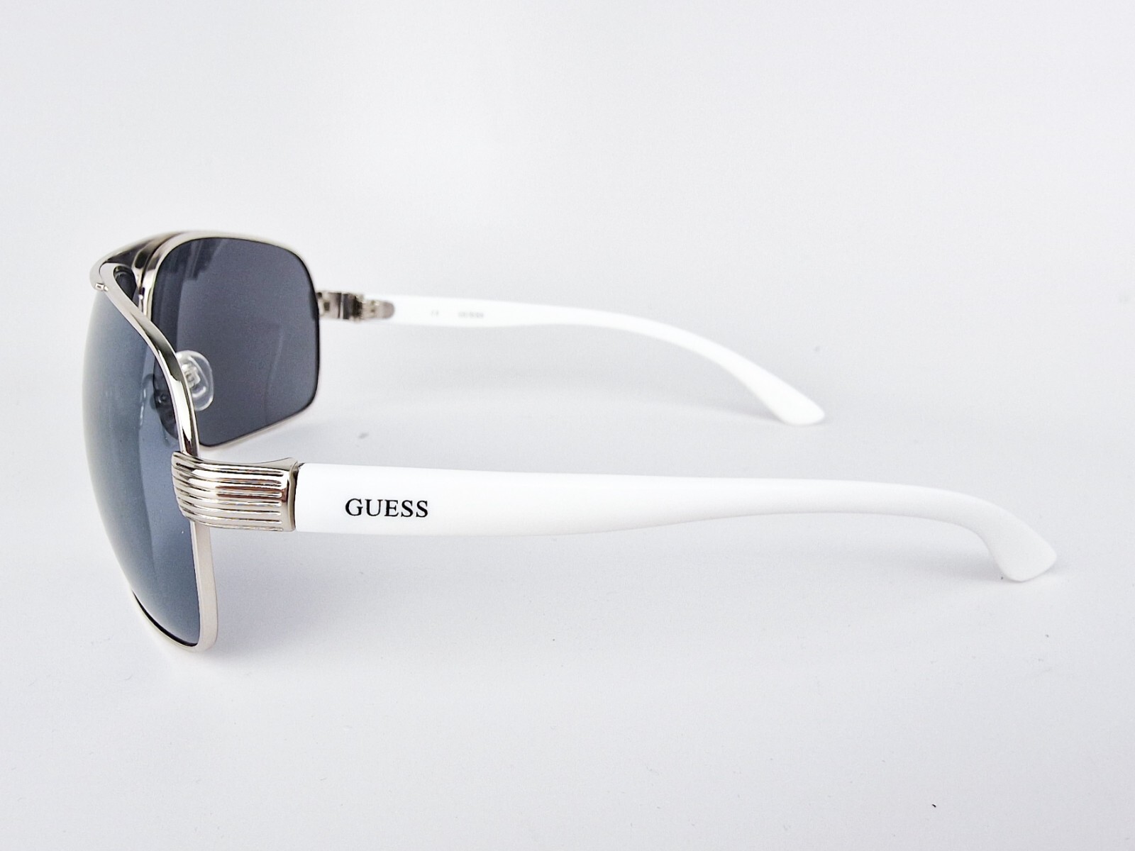 Guess Aviator Sunglasses GU6512-10C-66 Nickeltin Smoke Mirror Lens NEW Authentic