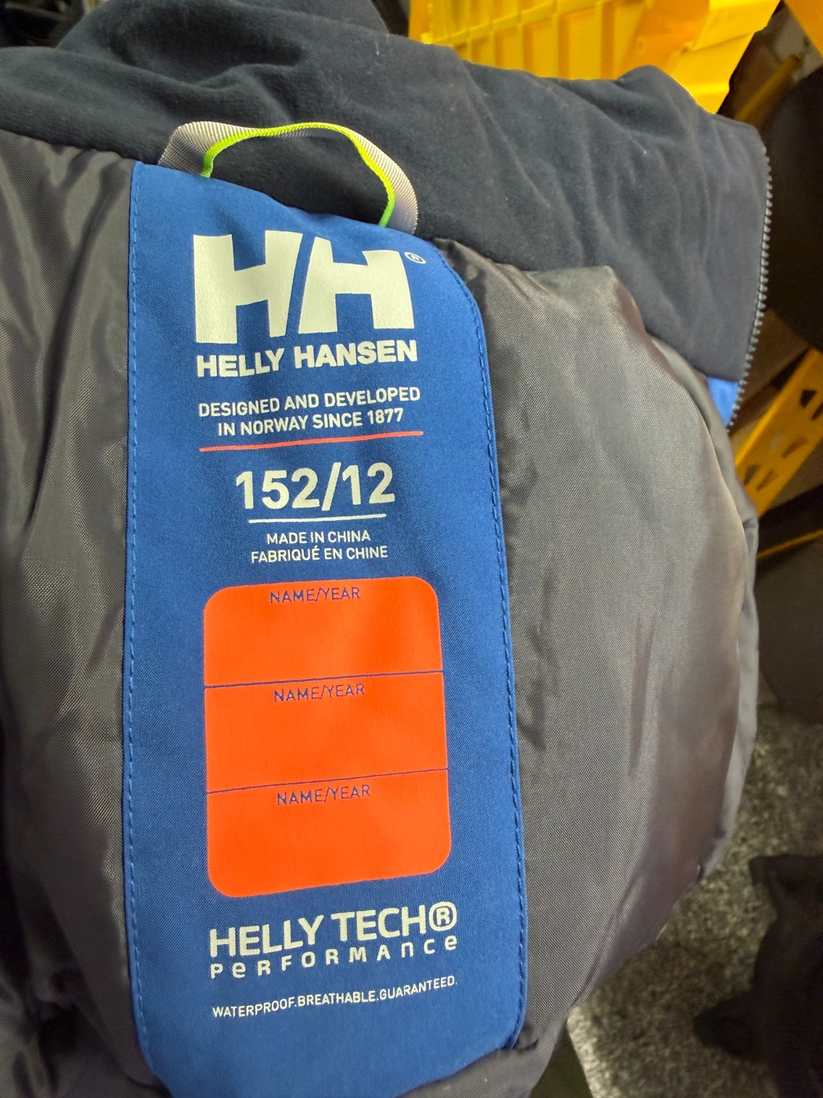 Helly Hansen Youth Juniors 152/12 Blue Ski Jacket Primaloft Stellar Insulated