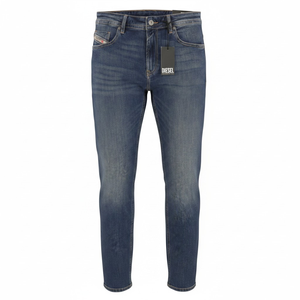 DIESEL Jeans Thommer-R Slim Fit Whiskers Faded Men W33/L32 Blue RE062 RRP175