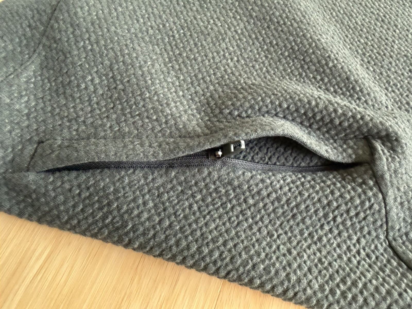 Lululemon Textured Double Knit Cotton Hoodie; Weathered Brown; Men’s XL