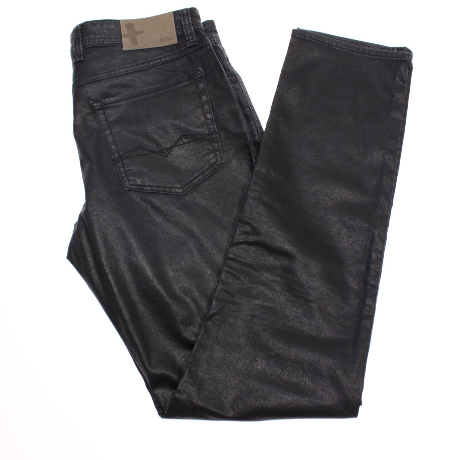 Mac Jeans NWT Jog’n Jeans Size 34 US in Coated Blue Cotton Blend