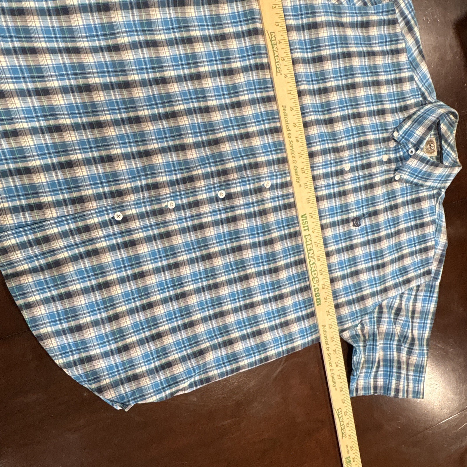 (3)Cinch Men’s L Plaid Button-Down Collared Button-Up Shirt