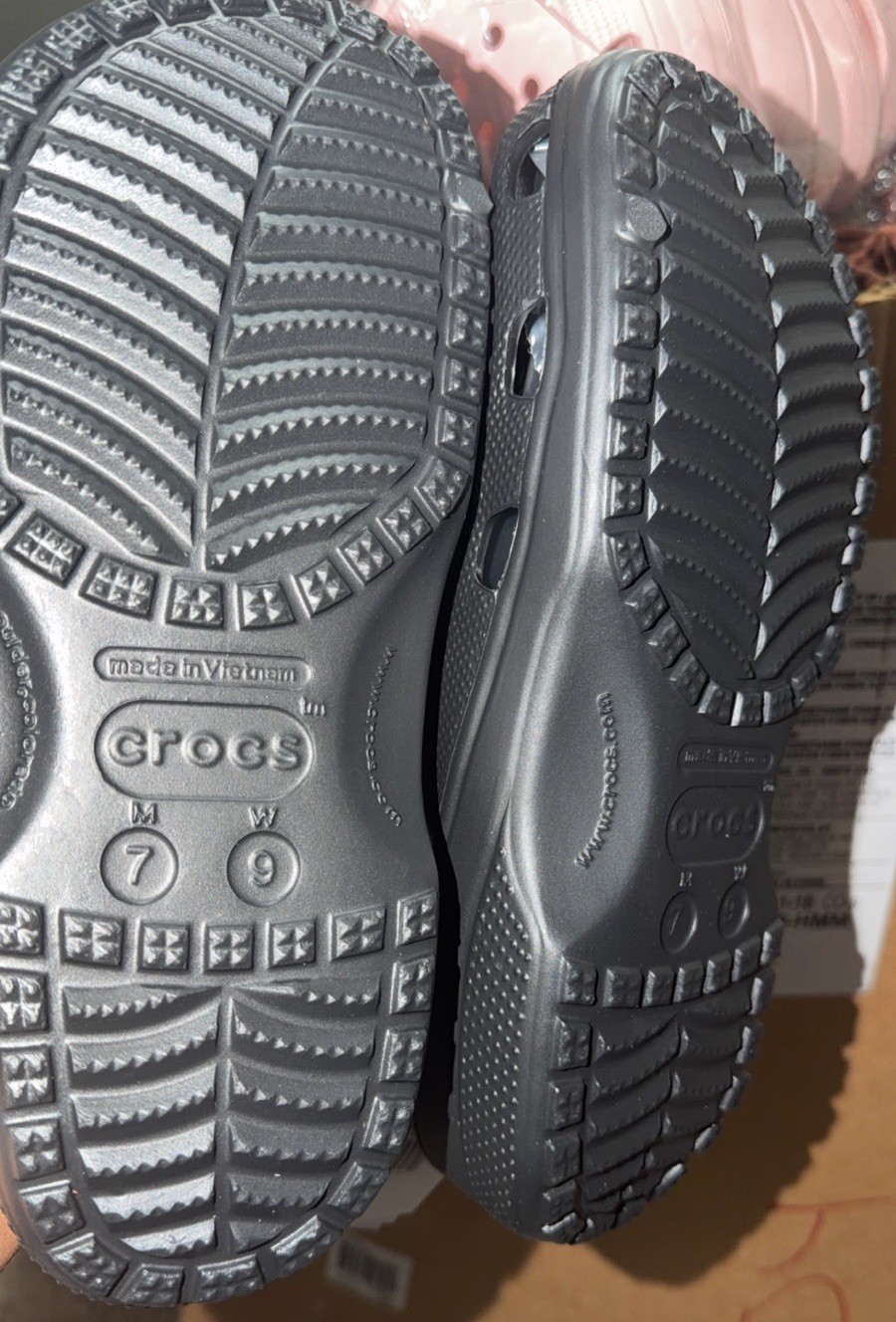 Black Crocs M7/W9 In Size