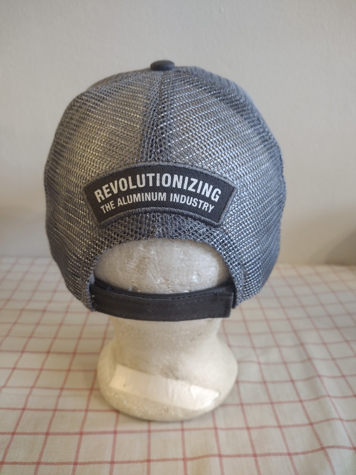 SDI Aluminum Dynamics Employee Trucker Cap Hat Gray Adjustable Embroidered Mesh