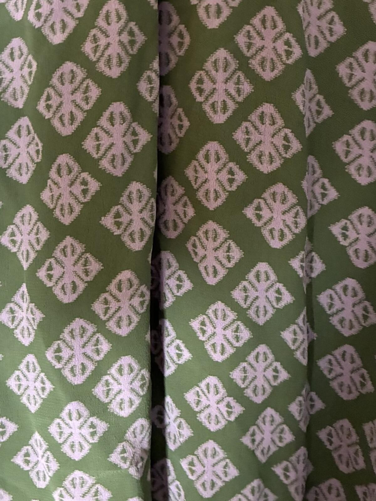 White Stuff, Green and Lilac, Print, Long Sleeve, Blouse, Size M.