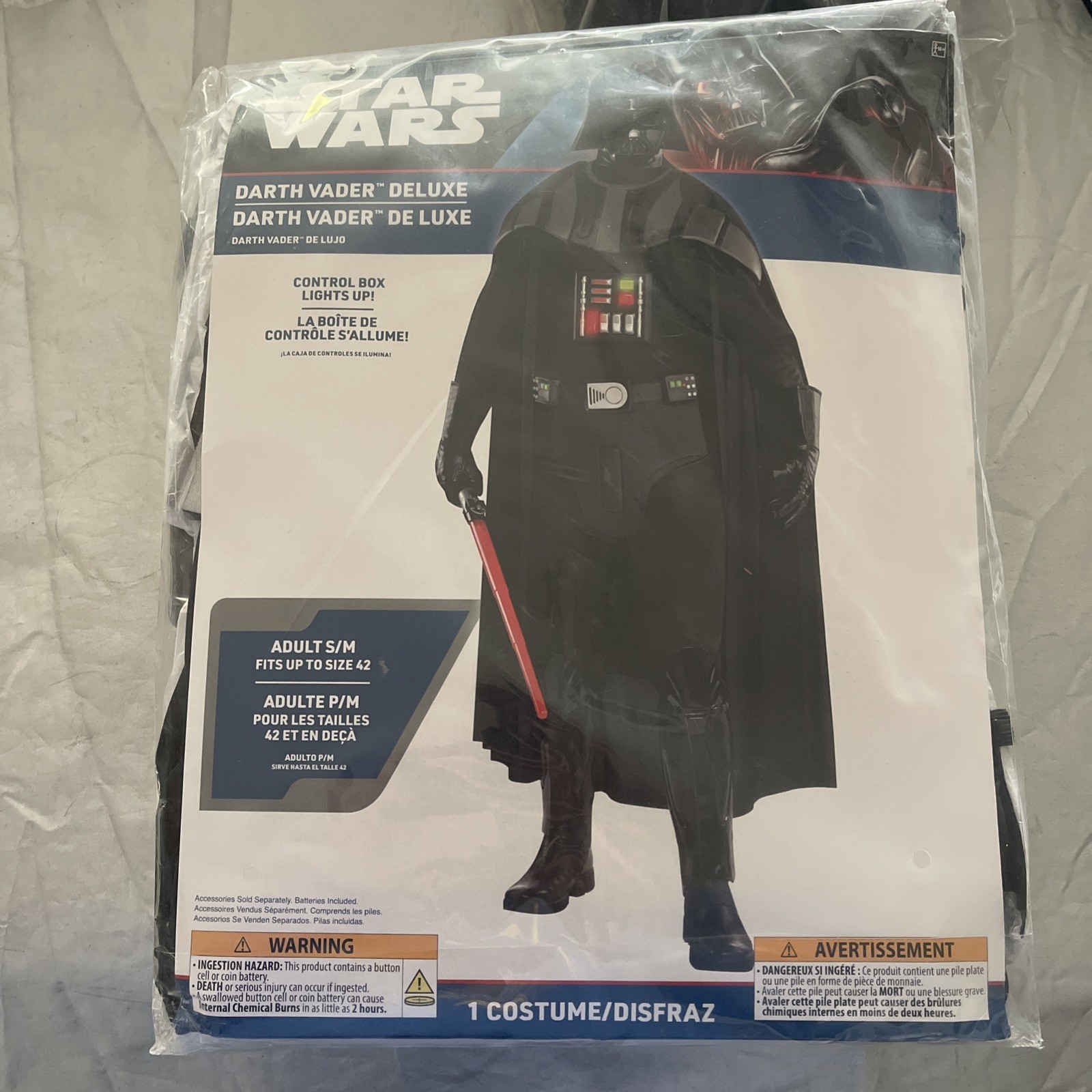 Darth Vader Deluxe Costume Men Small / Medium