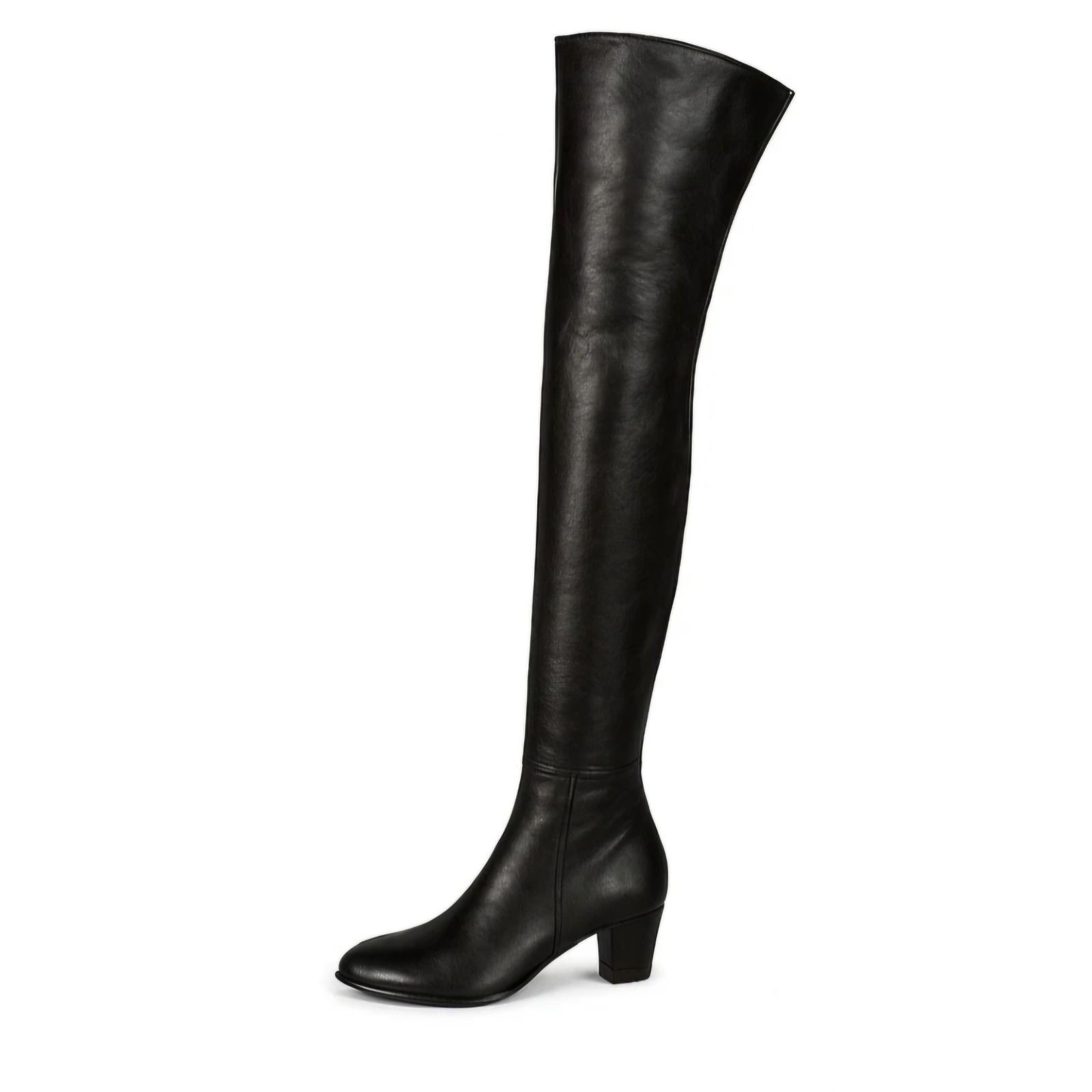 Fernando Berlin Frederique Bel 595 Over The Knee Black Leather Boots EU 39