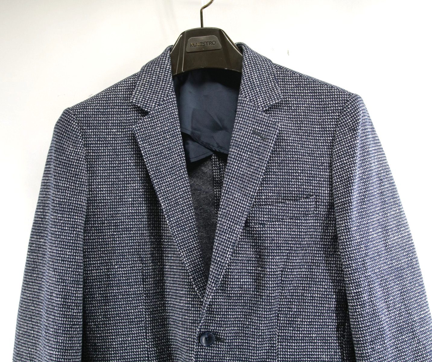 Nordstrom Mario Bellucci Fabric Women Made in Italy Small Micro Check Gray