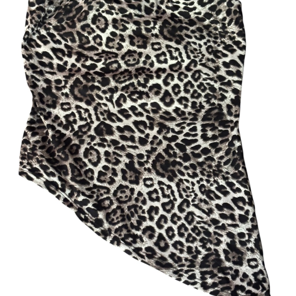 Chic Leopard Handkerchief Tube Top size S
