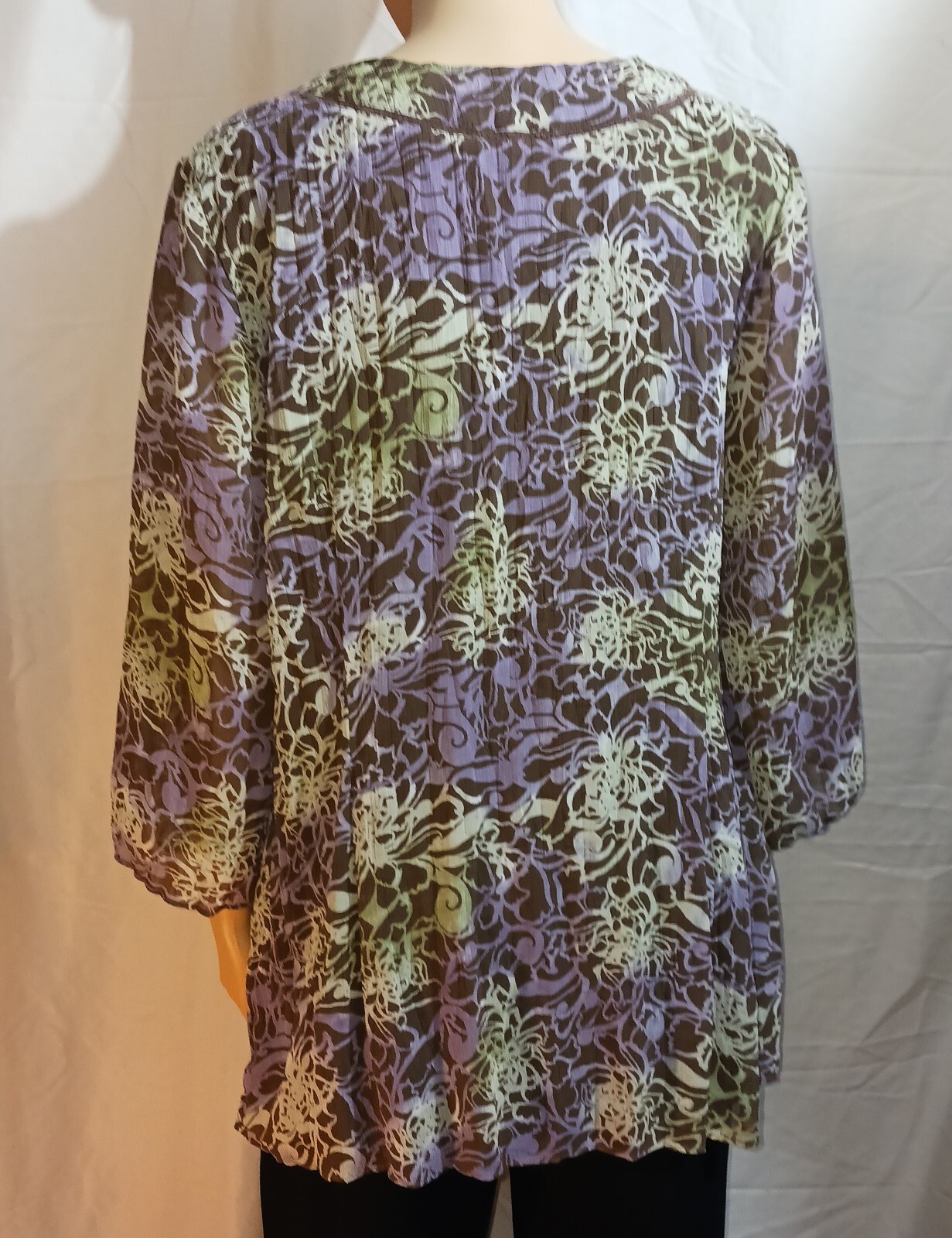 Axcess Blouse Women’s Size 1 Multicolor 3/4 Sleeve by Liz Claiborne EUC