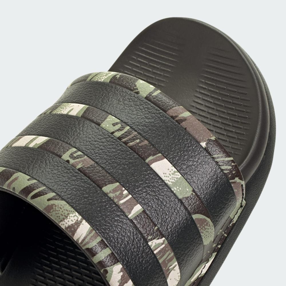 Adidas Adilette Comfort 2.0 Cloudfoam Slides Camo Black Aurora Coffee KI0801