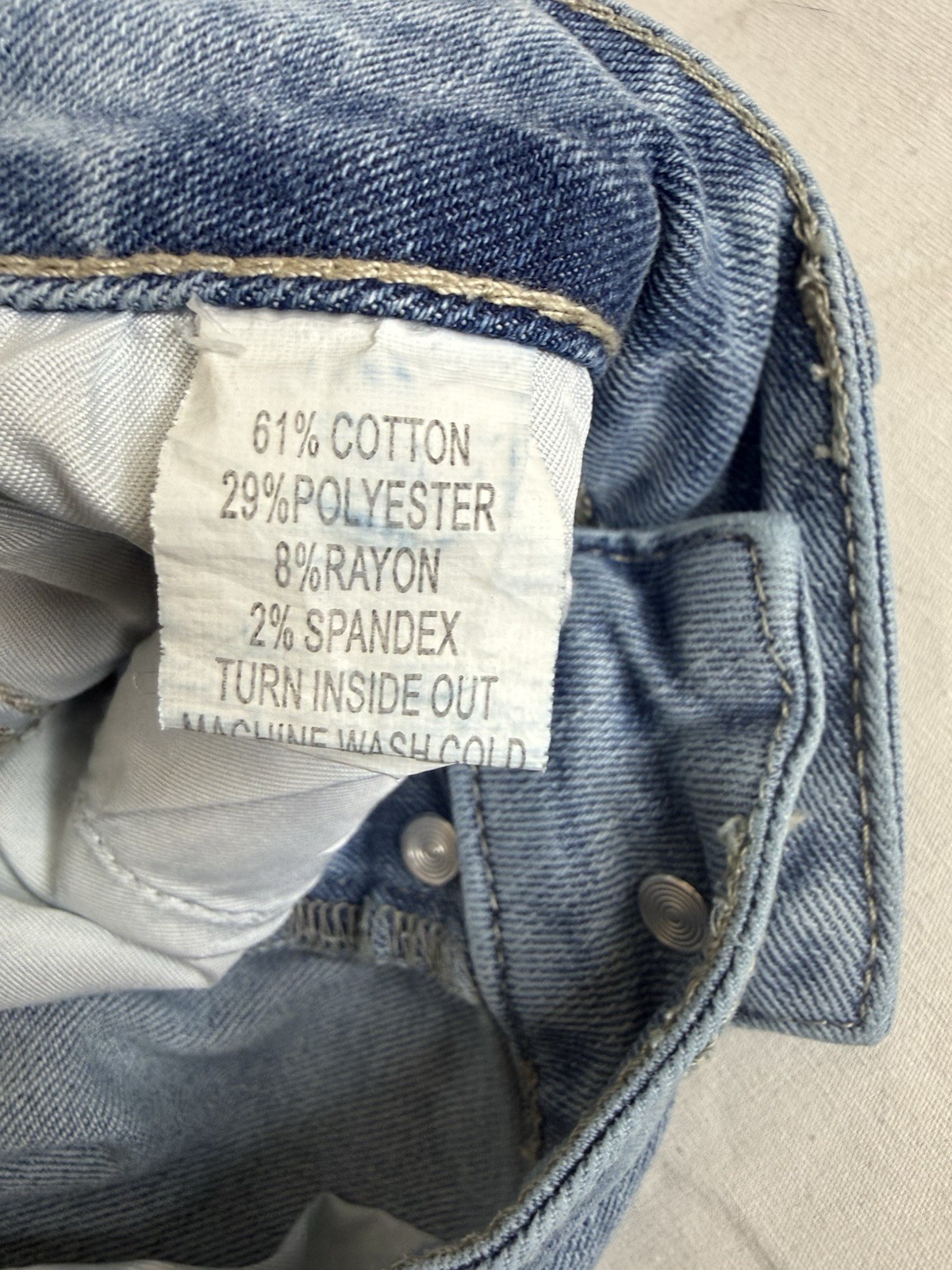 Indigo Rein Skinny Blue Light Denim Curvy Fit Stretch Distressed 5-Pocket Jeans