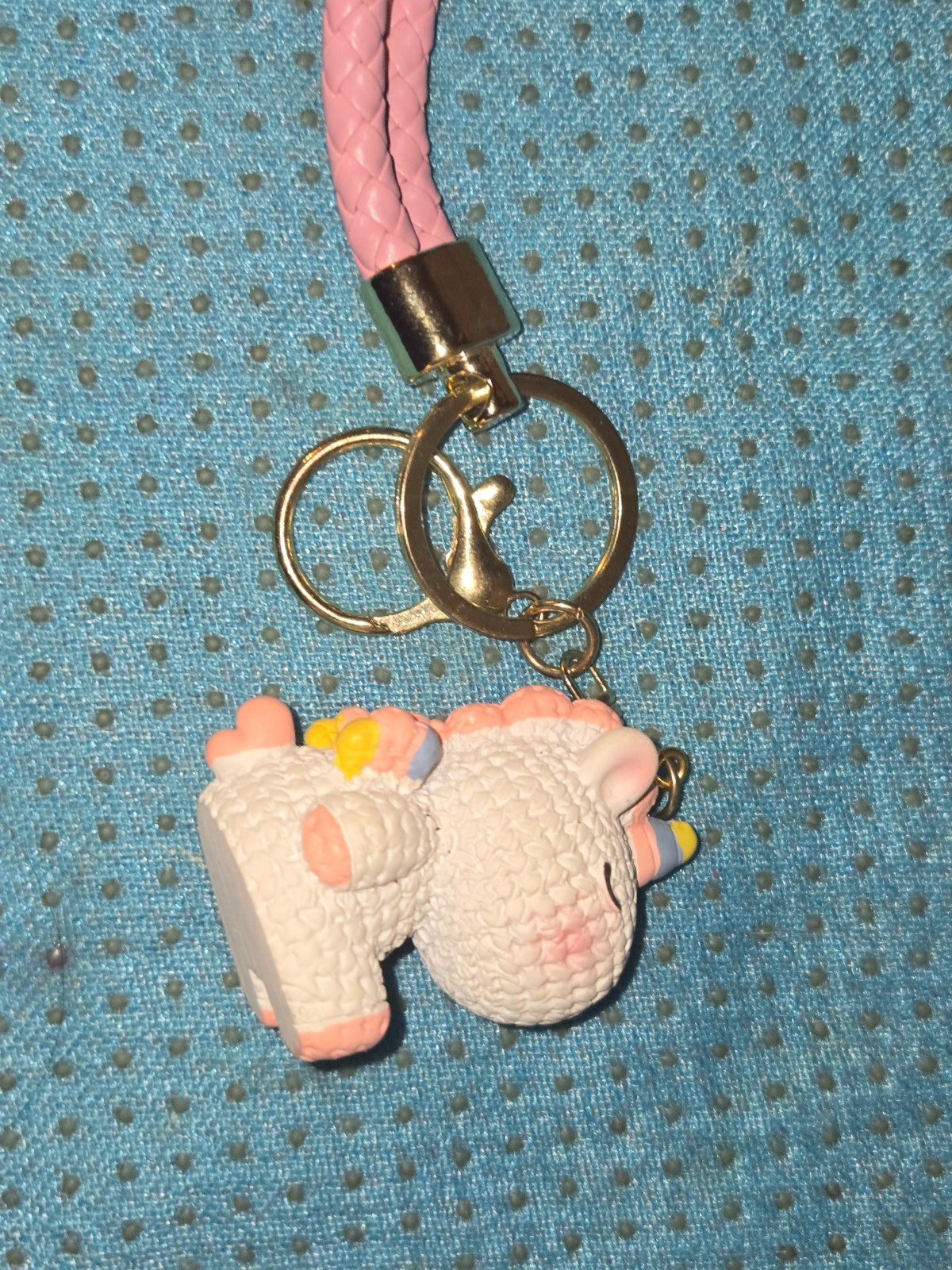 Unicorn Keychain with Rainbow Strap Soft Silicone Keychains for Girls Cartoon