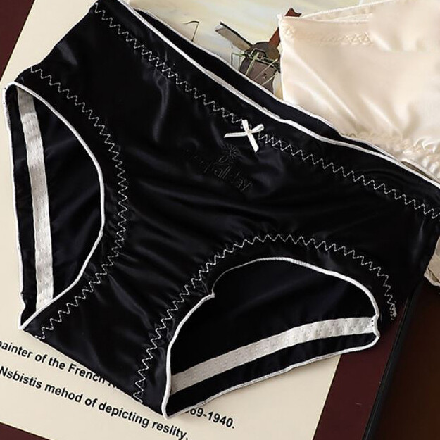 5 Pack Lot Sexy Womens Silky Satin Panties Underwear Ladies Lingeries Briefs