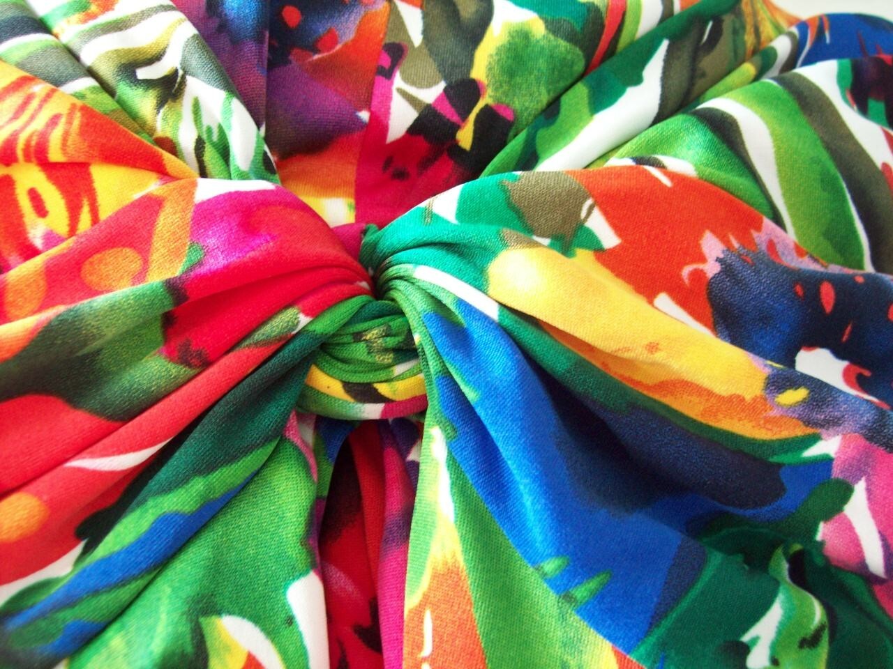 Debenhams Tropical Floral Maxi Dress Size 18 Twist Knot V Neck Slinky Summer
