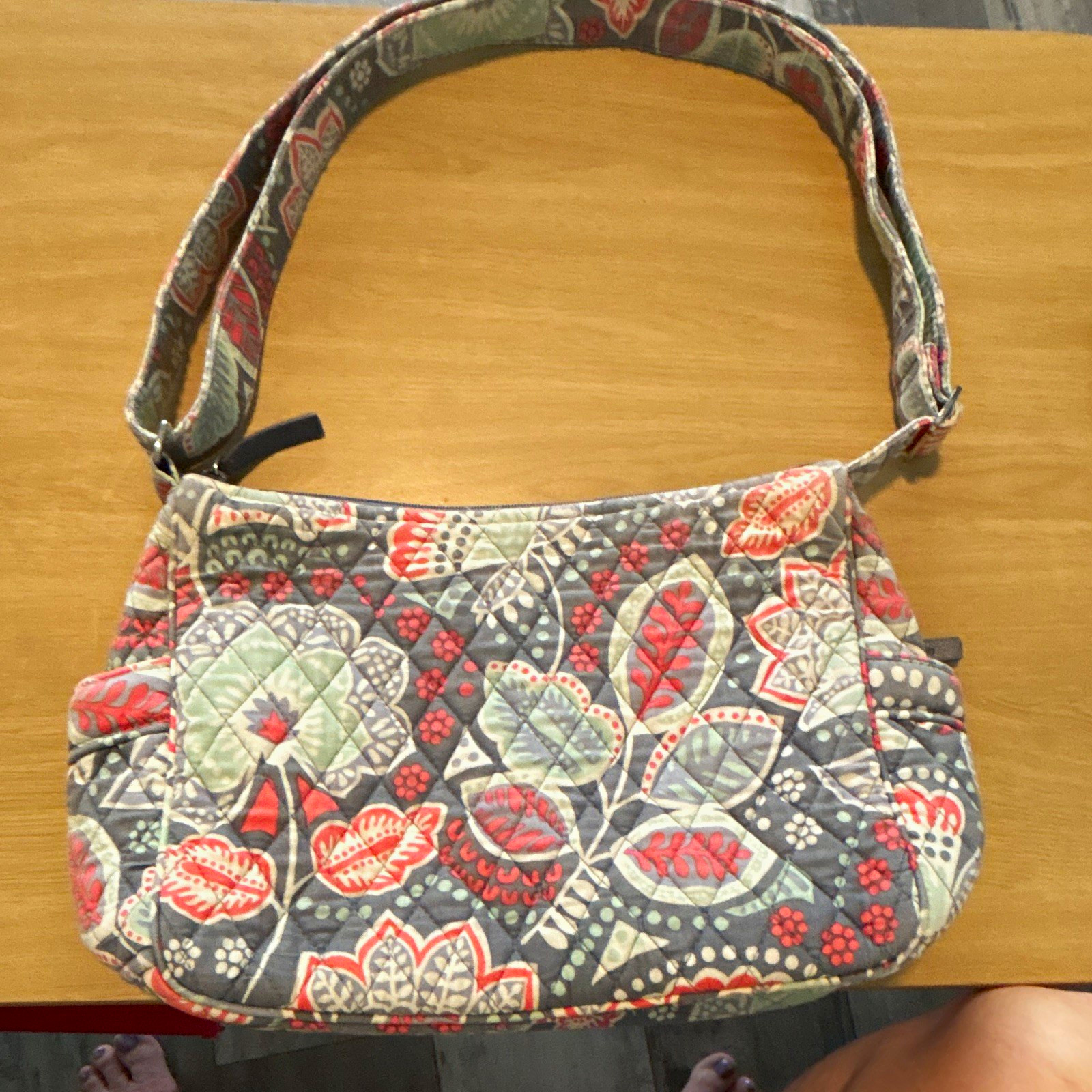 Retired Nomadic Print Vera Bradley Bag Zip Closure Adjustable Strap Pockets
