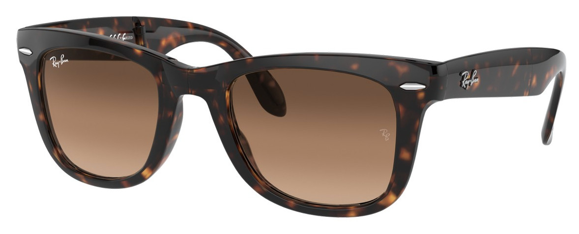 Ray-Ban Wayfarer Folding Classic Polished Light Havana Brown RB4105 710/51 54