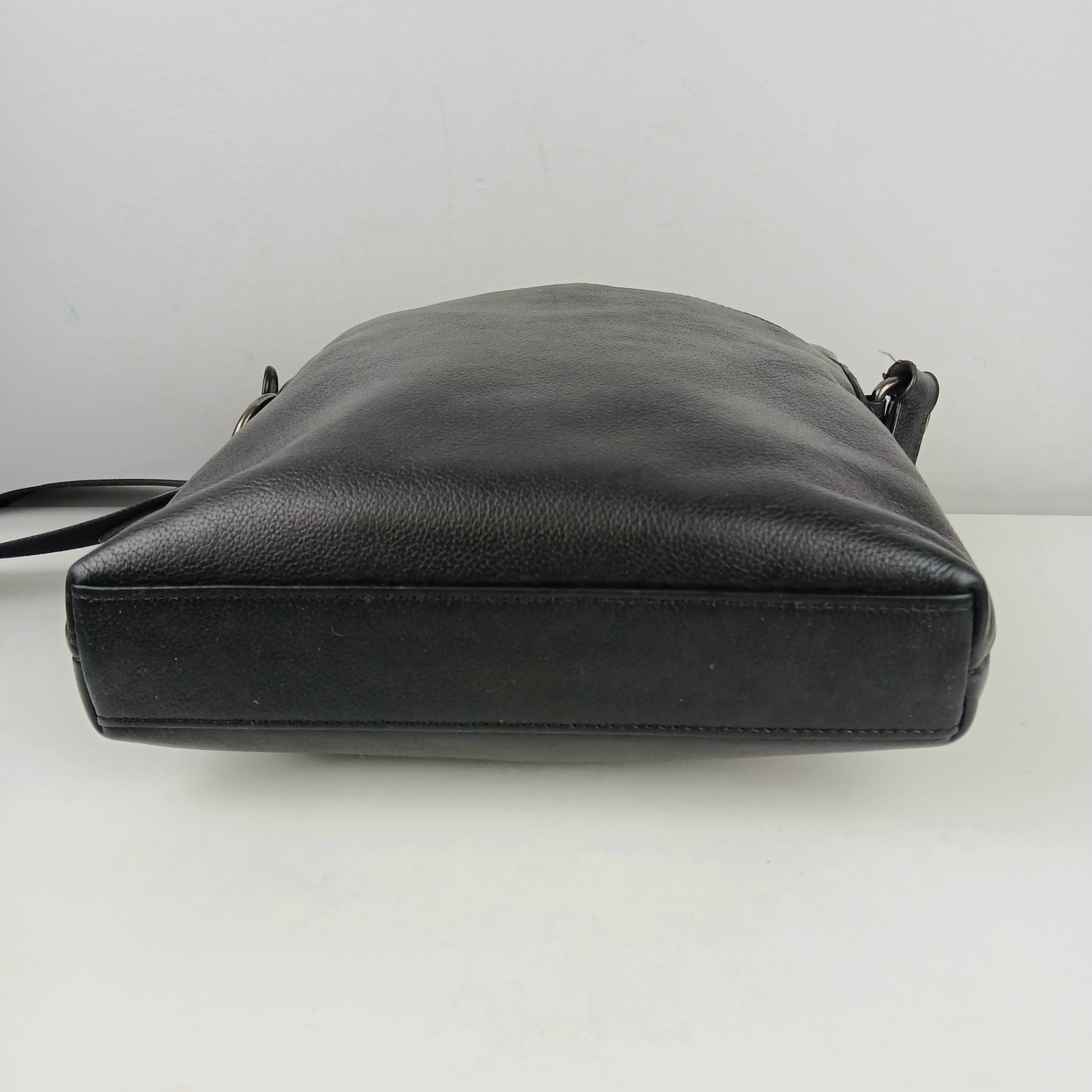 Coach Men’s Houston Flight Bag Crossbody Bag In Pebbled Black Leather