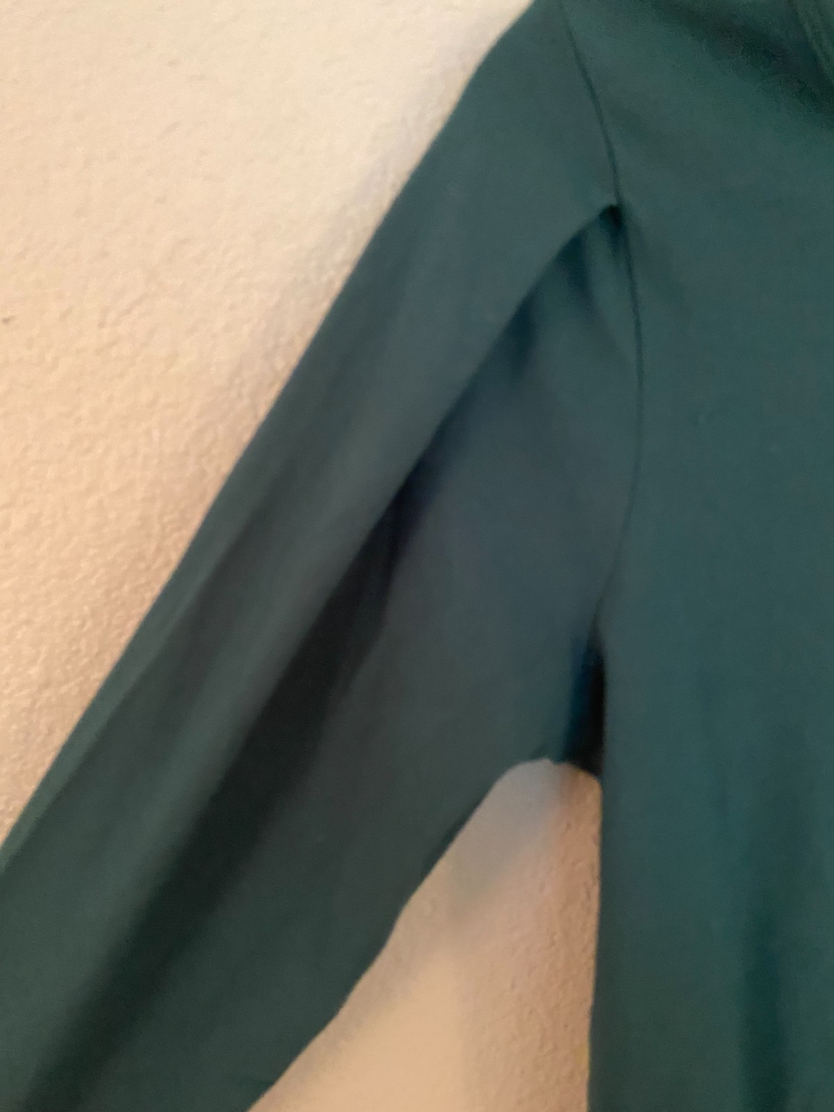 NWOT Free Assembly U-Neck Bodysuit Long sculpted Sleeve snap crotch L green chic