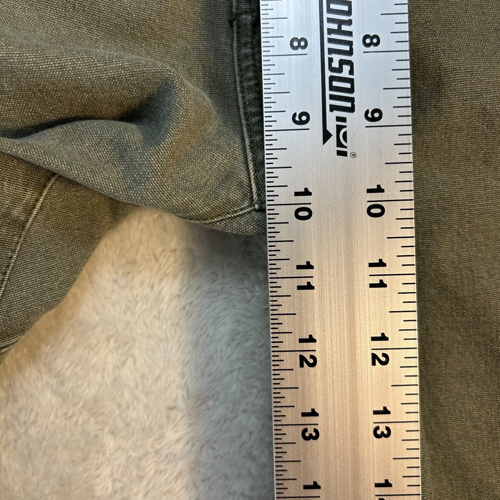 Proof Rover Pants Mens 33×32 Green Stretch Canvas Slim Fit Straight Leg Utility