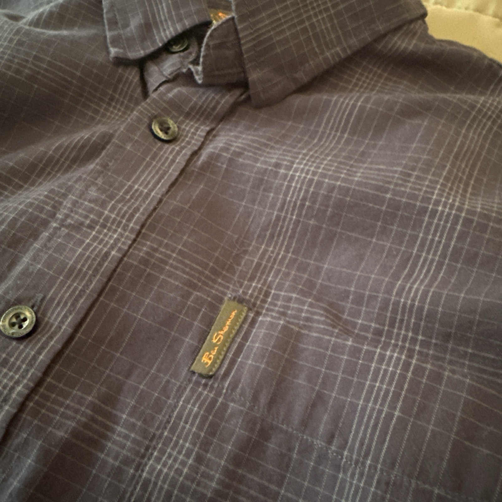 Ben Sherman Men’s Large Short Sleeve Button Down Shirt