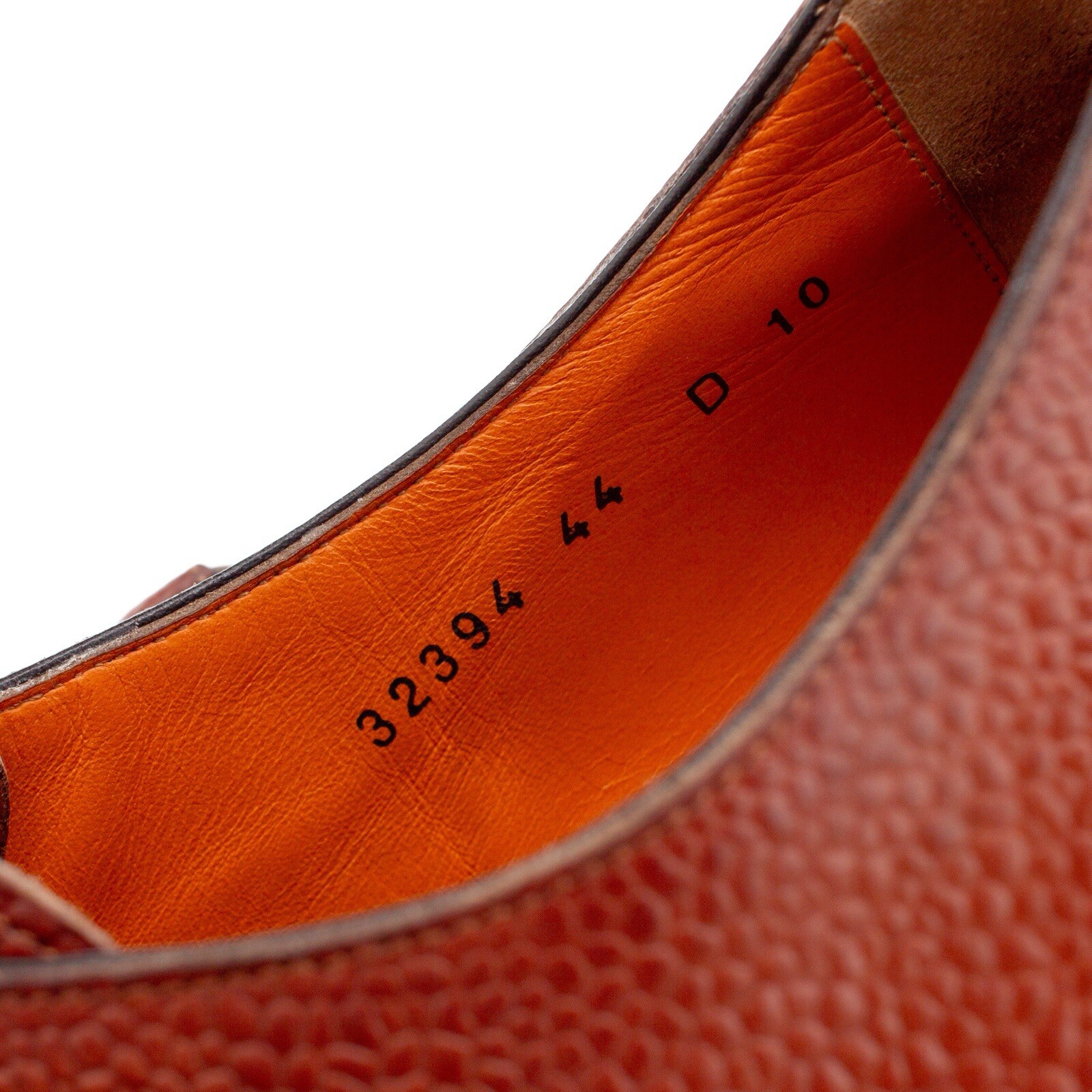 1.3k$ Santoni Single-Buckle Monk Strap in Brown Grain Leather US : 11