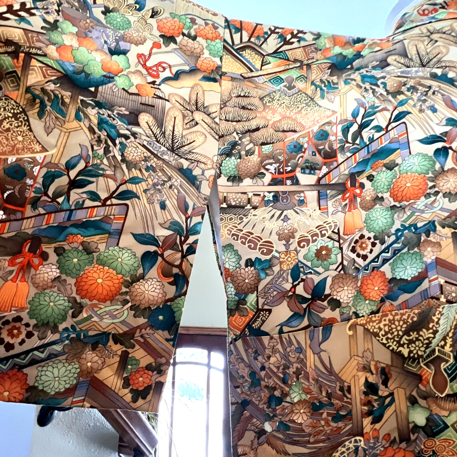VTG ASIAN KIMONO OneofaKind Handmade Boho Free Hippie People VACAY Yoga FESTIVAL