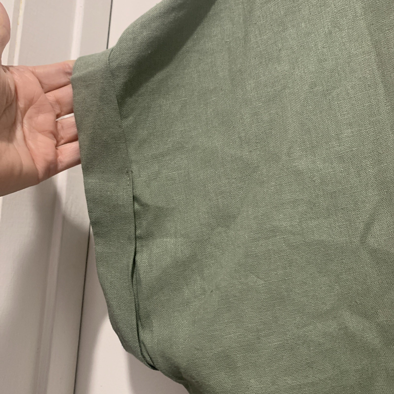NWT Nine West XL Sea Spray (sage Green) Linen SS PKT Shirt Extra Button Included