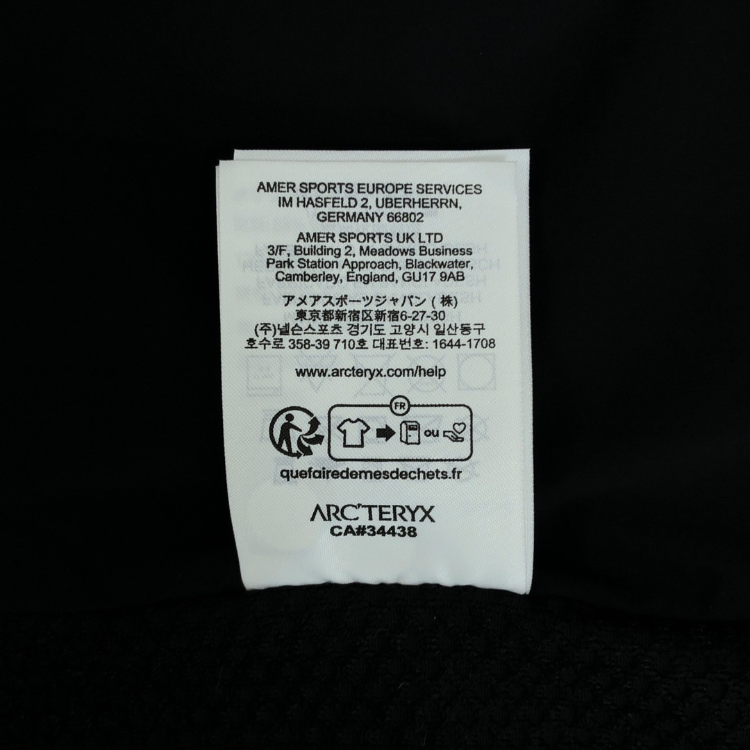 ARC’TERYX | Atom SL Hoody Mountain Parka Jacket M Black Men’s Used KLDR-0