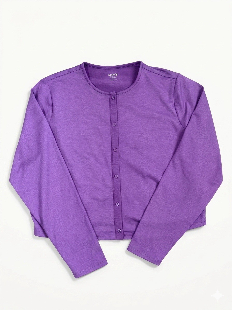 Old Navy Maternity Women’s Purple Knit Cardigan XL Long Sleeve Round Neck