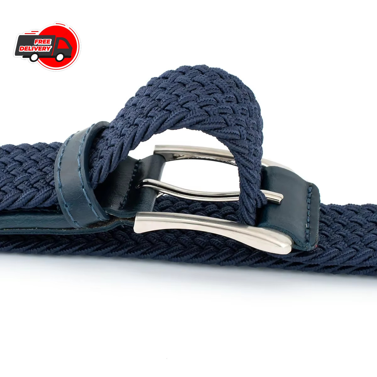 Elastic Fabric Braided Belt,Enduring Stretch Woven Belt for Unisex Men/Women