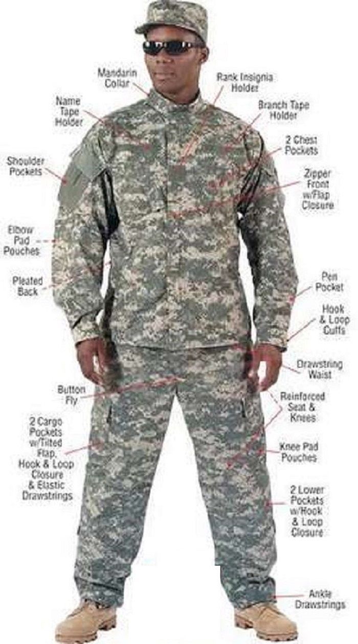 ACU ARMY DIGITAL CAMO 5755 ROTHCO COMBAT UNIFORM PANTS POLY/COTTON RIP-STOP MEN