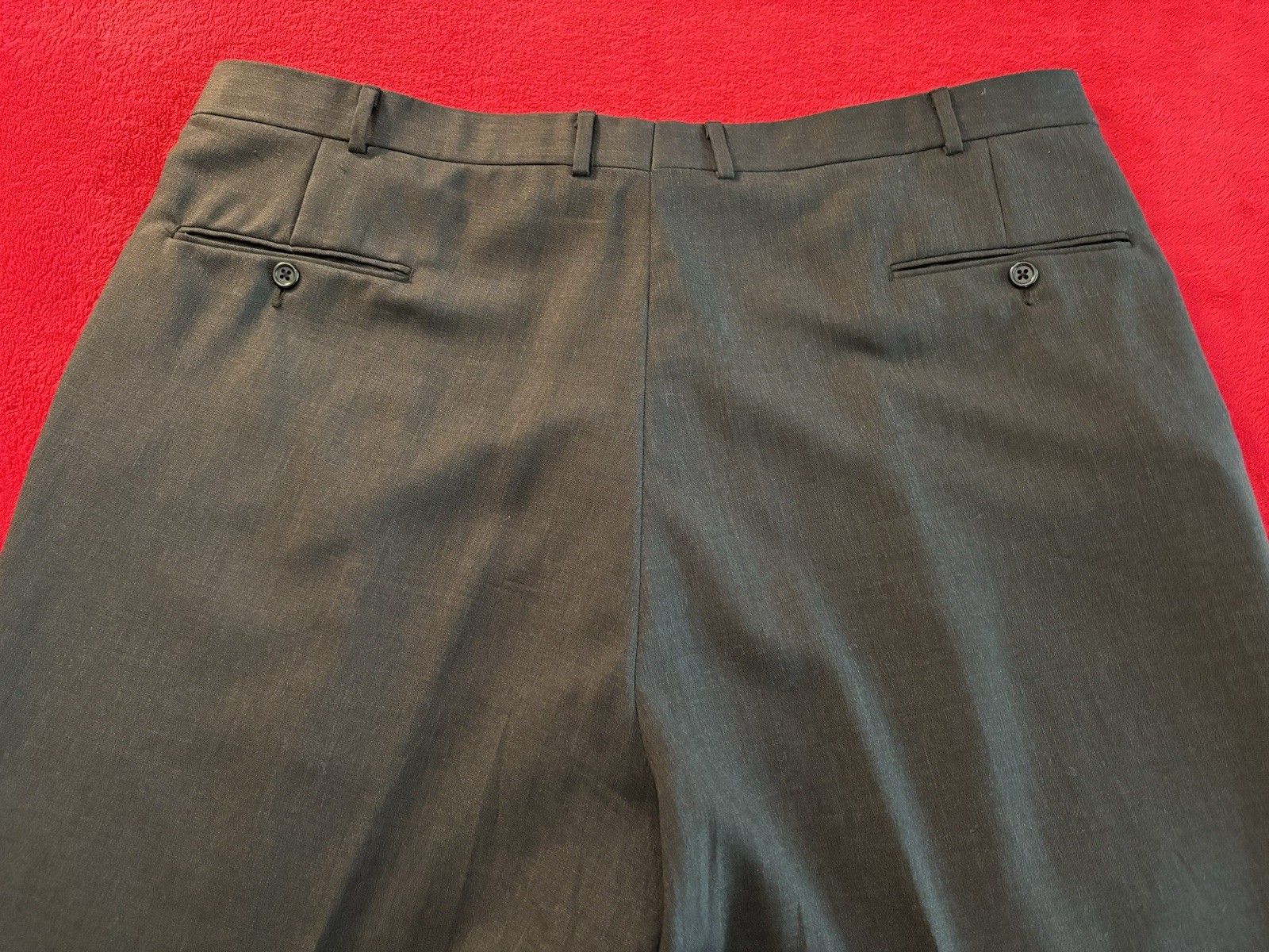Southwick 48R 3-ROLL-2 100% Wool 2-piece Suit SOLID GRAY 40×29.5 Made in USA EUC