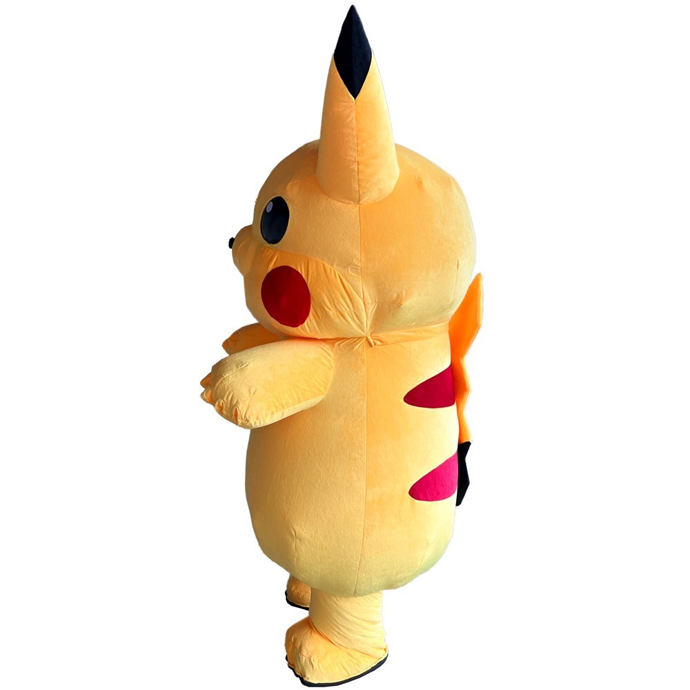 2.2m Pikachu Inflatable Costume Halloween Cosplay Adult 5’1″-5’11” w/Battery