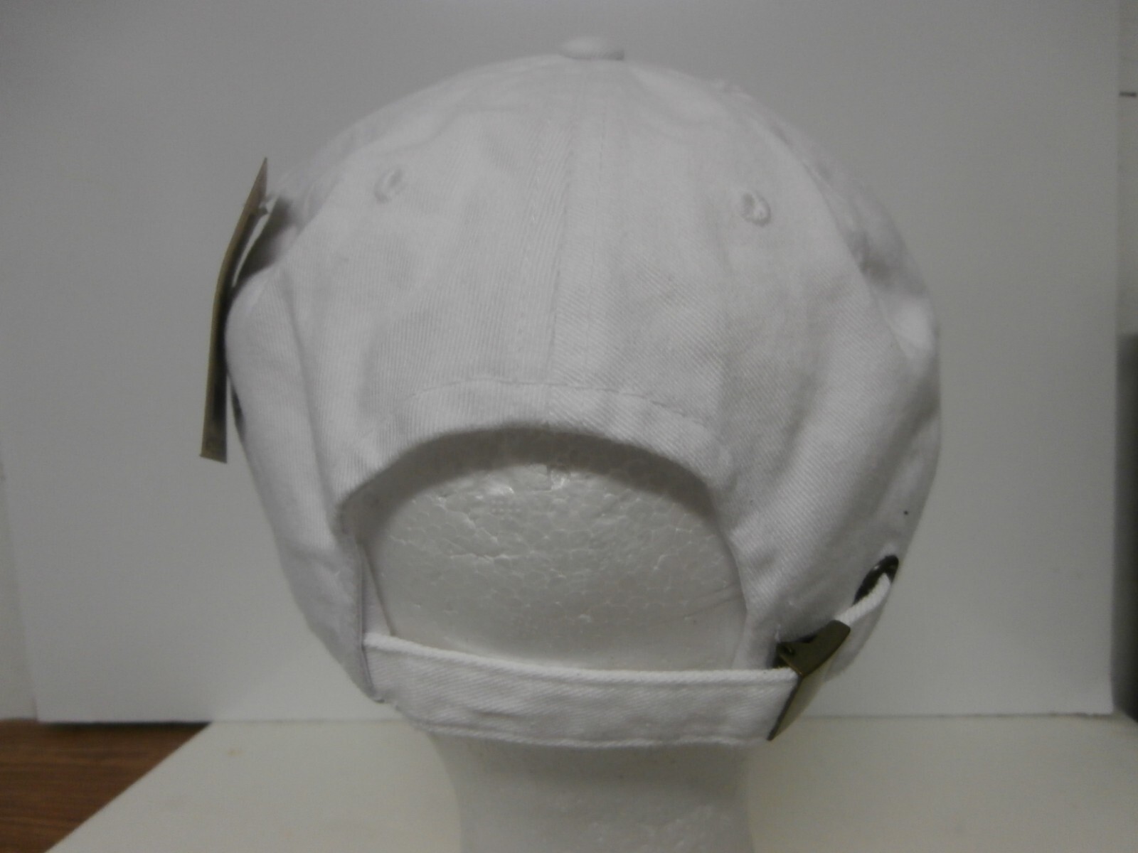 New Kbethos Vintage Style All White Distressed Hat Adjustable Blank Plain