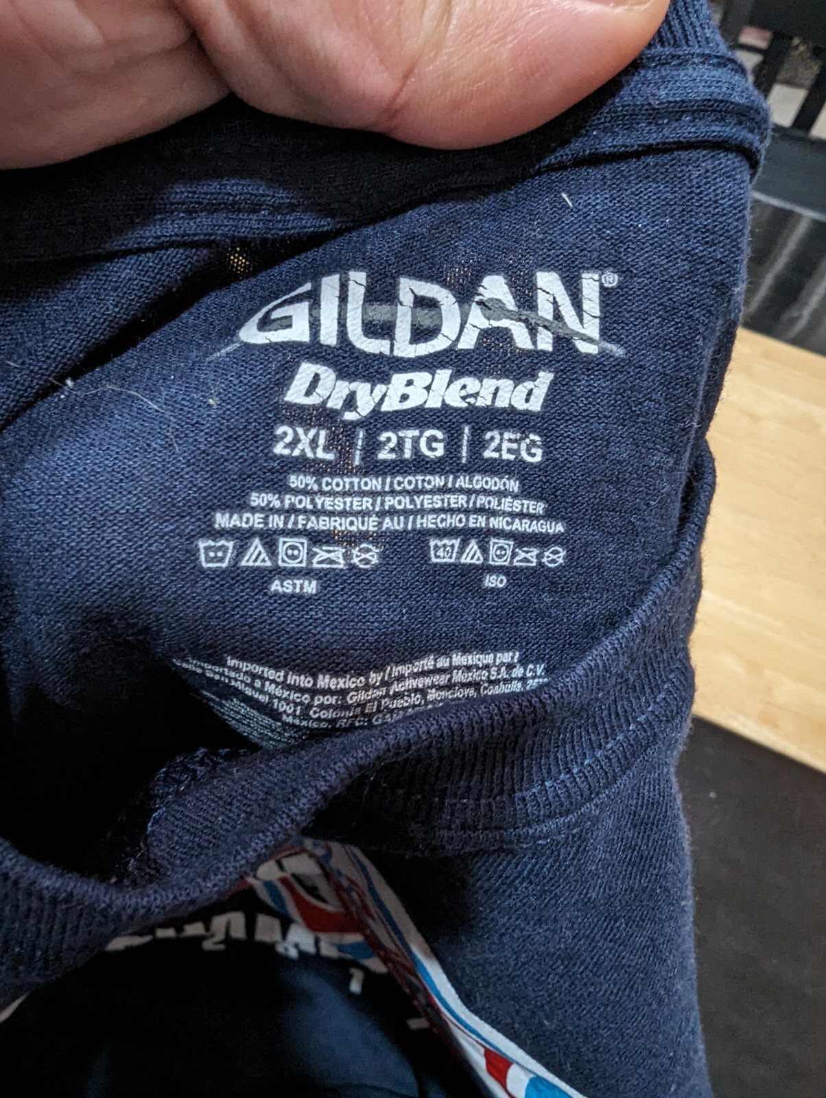 Gildan dryblend blue shirt NVA champions sz 2xl