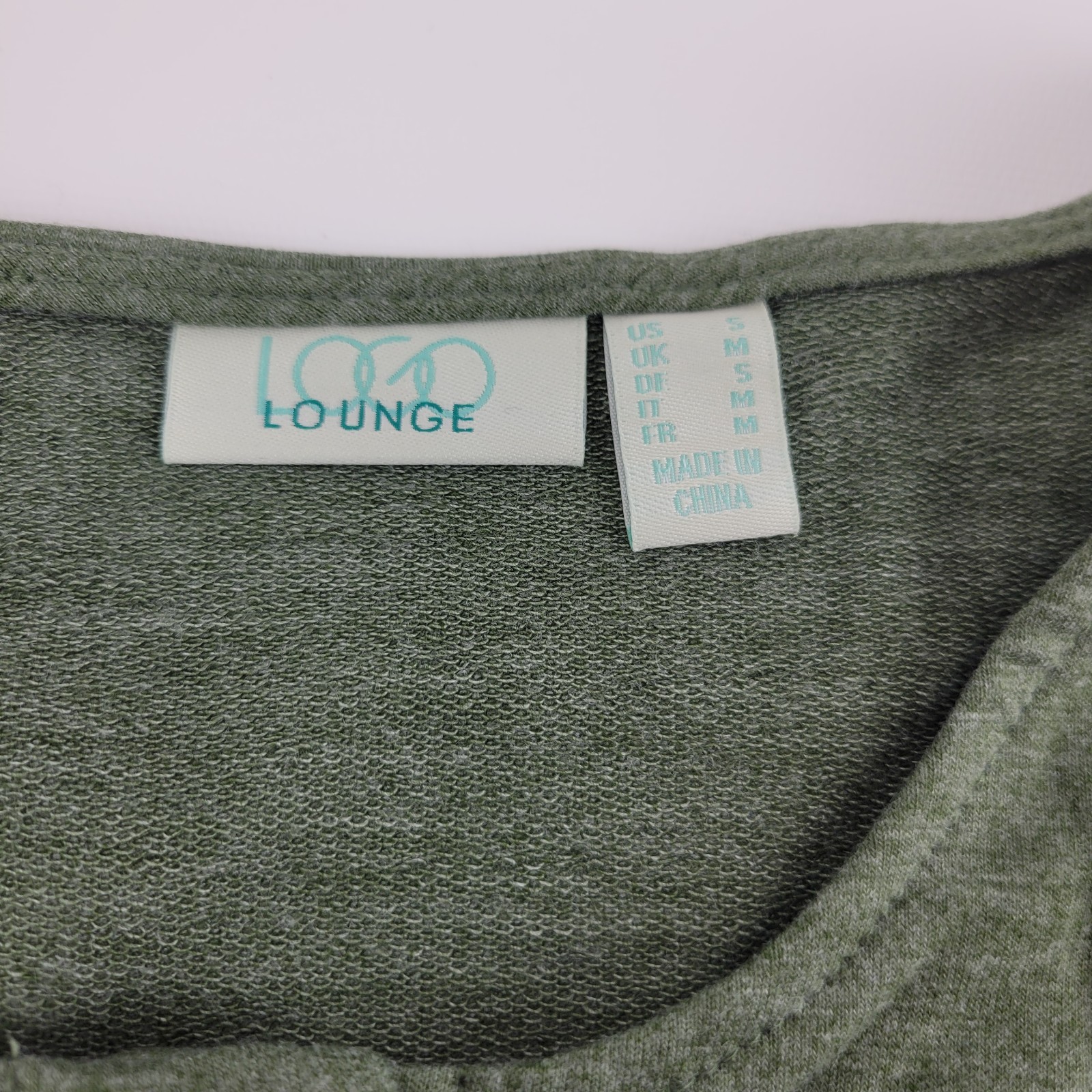 LOGO Lounge by Lori Goldstein Tunic Vest Green Artichoke Sz S A286984
