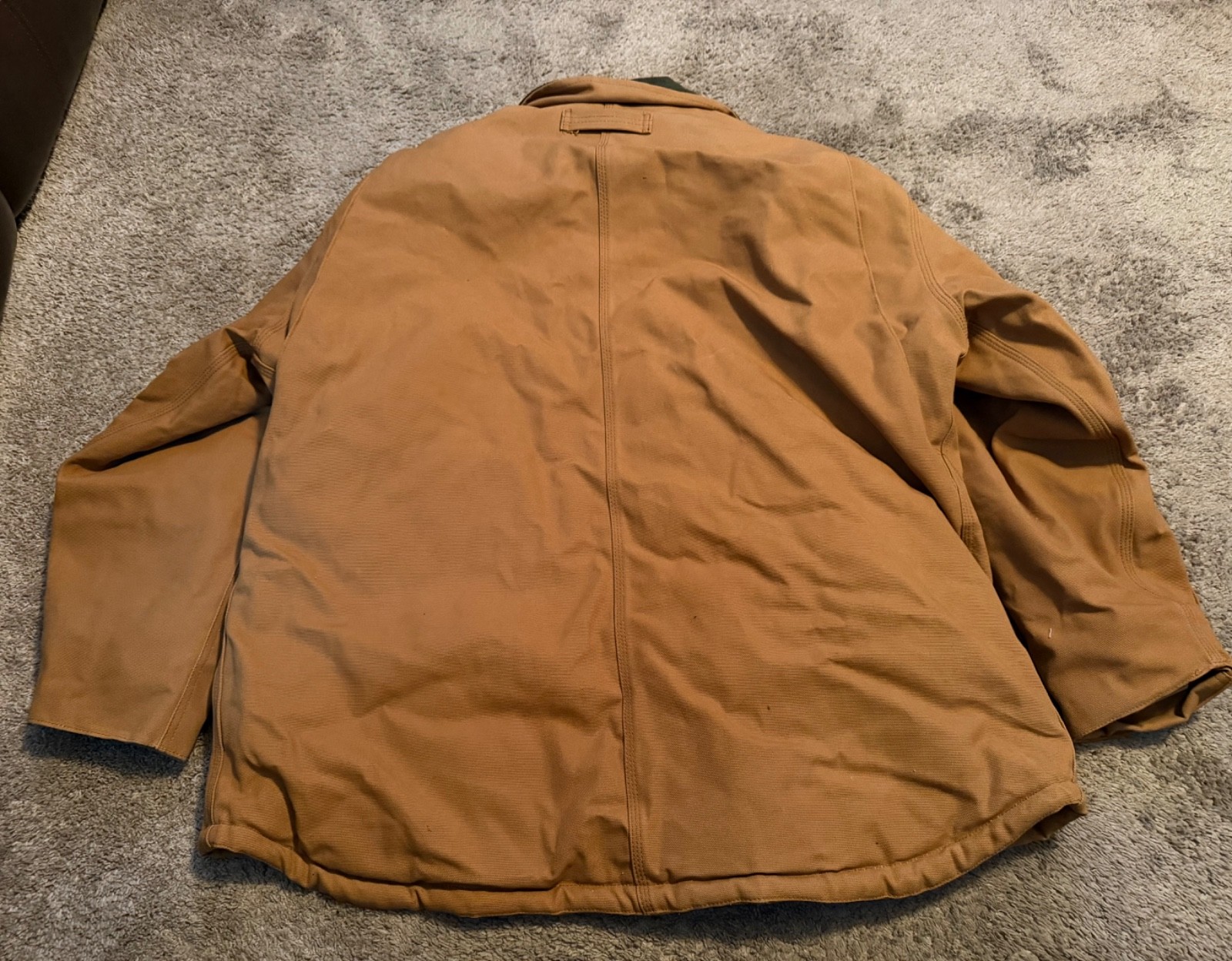 DICKIES HEAVY DUTY WORK JACKET TAN KHAKI FULL ZIP. SIZE XL