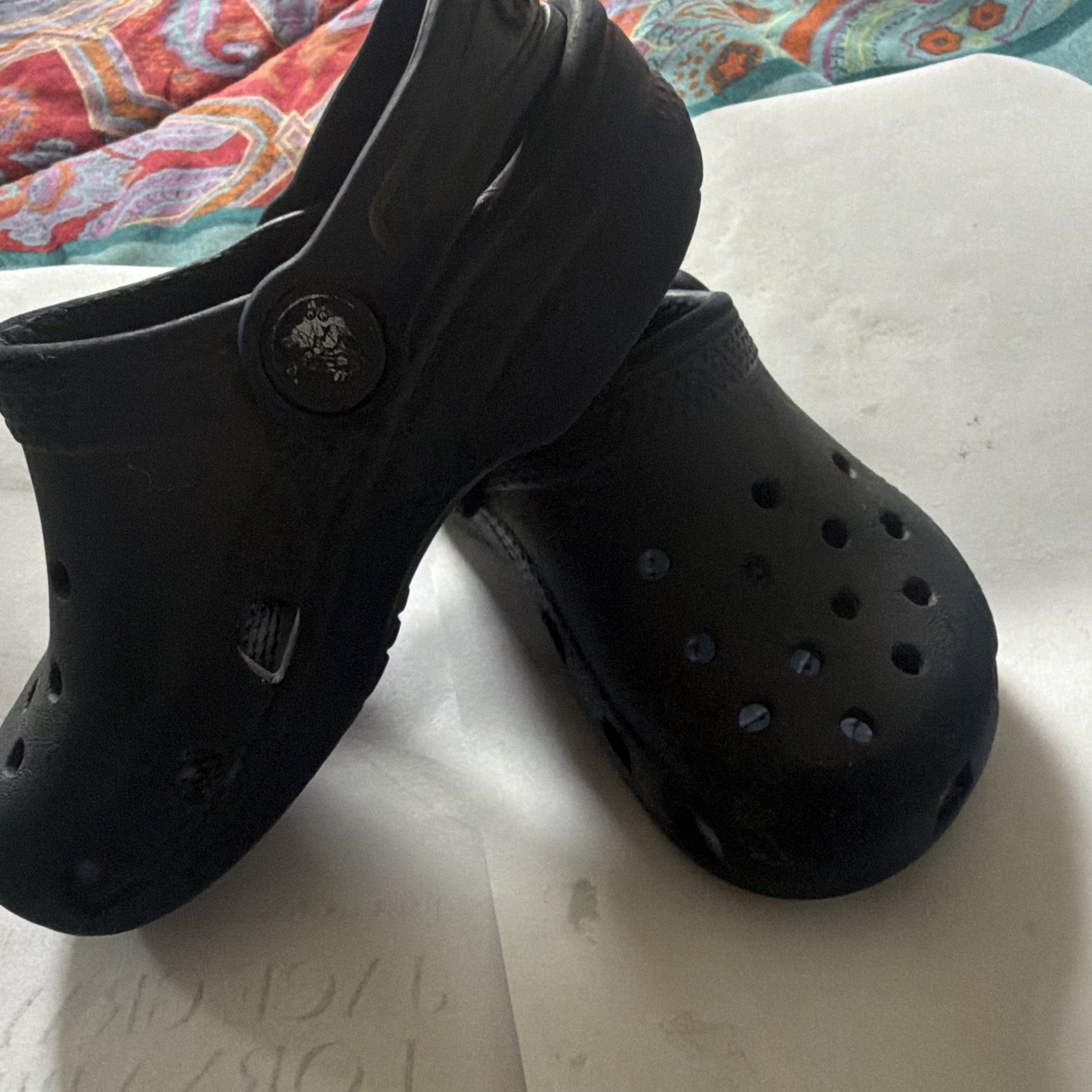 Crocs Classic Clog Kids Unisex navy blue Slip-On Strap Rubber Shoes US 8/C8