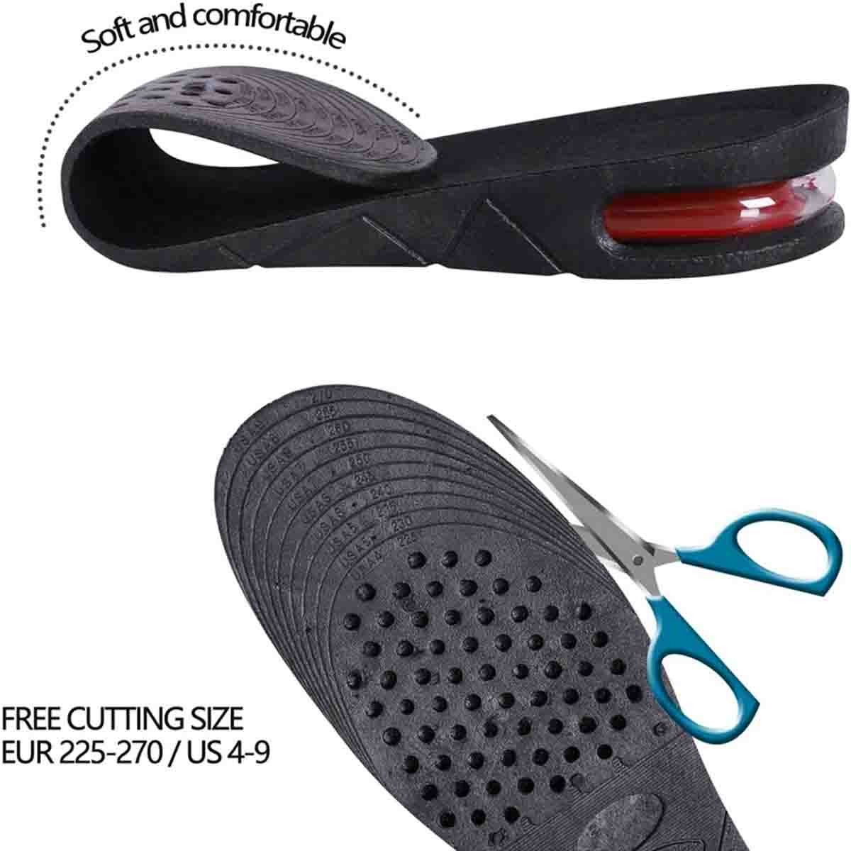 3 Layer Man 7 cm 2.75 inches Increase Height Insole Taller Pad (Left and Right)
