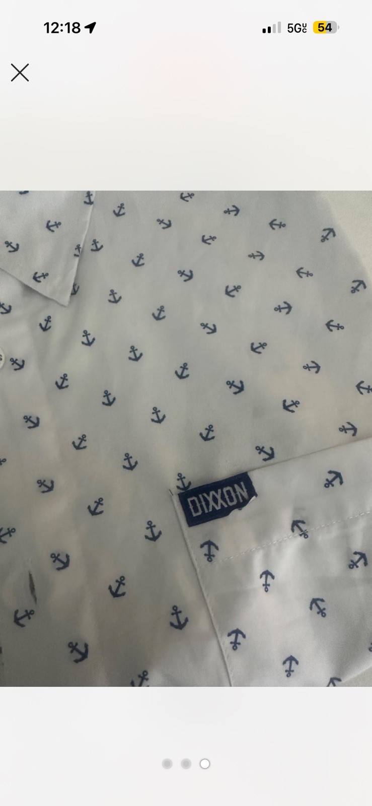 Dixxon Flannel Co Shirt Button Up The Avery Party 2XL Anchor Print Performance
