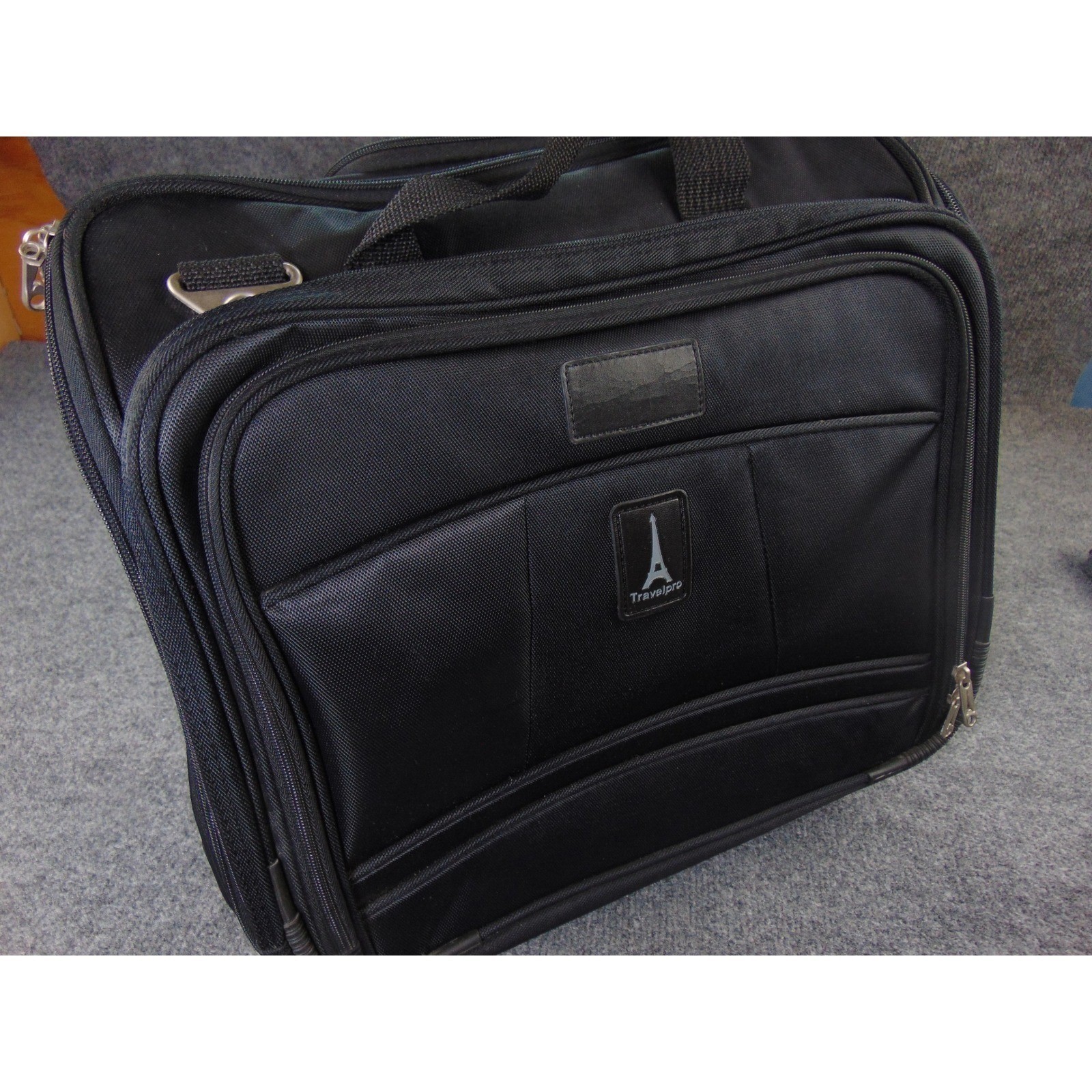 Travelpro Rolling Briefcase Mens Black Solid 807C73A01 Business Travel Carry On